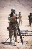 Afgansk vojaci cviili streby z mnometov