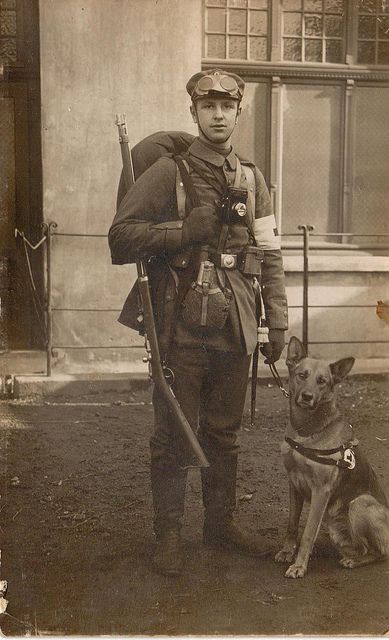medic with his dog